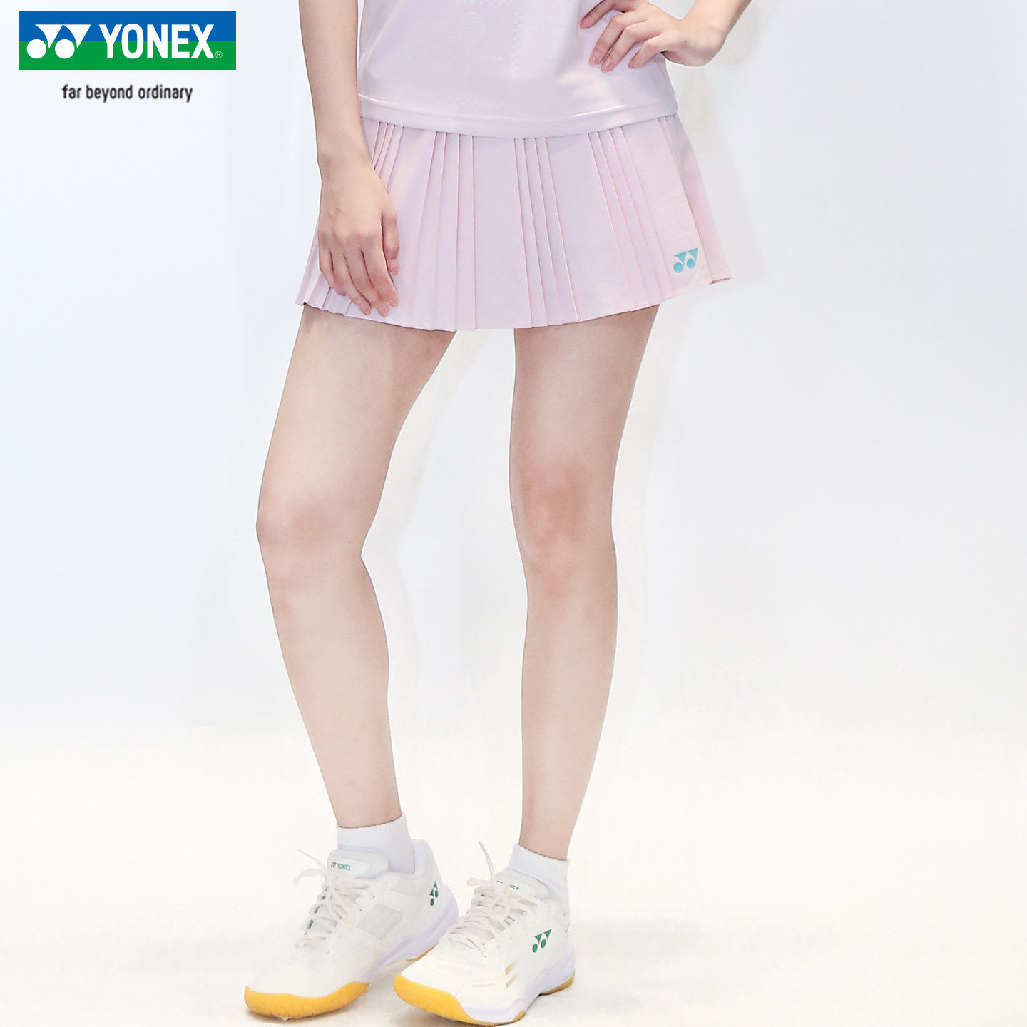 2026新款YONEX/尤尼克斯羽毛球服短裙百褶裙女运动半身裙2201326,淘宝优惠券,粉丝福利购,淘宝优惠卷