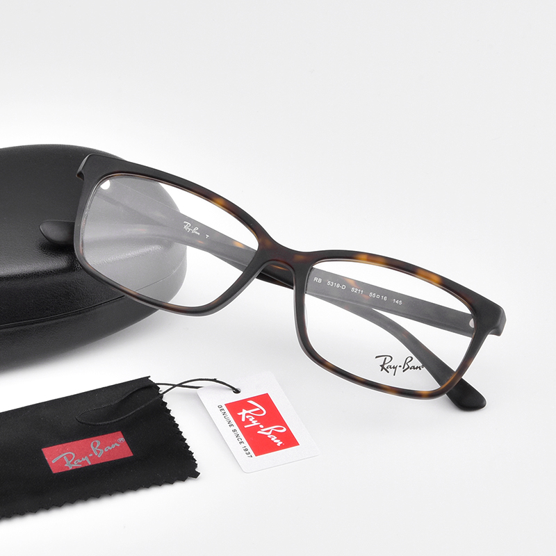 世纪大明眼镜专营店RayBan雷朋黑框板材眼镜框 近视眼镜方框 潮流男女款镜架RX5319D1