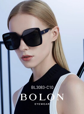 Bolon眼镜明星同款蝶形偏光女