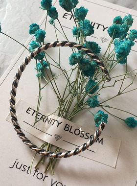 毕亨特珠宝猎人s925纯银螺丝手镯