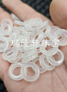 新疆和田白玉金丝玉大孔平安扣