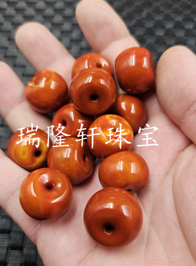 战国红玛瑙老型珠玉石散珠