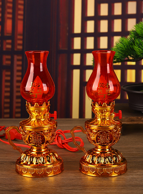 电子财神酥油灯插电长明灯地主灯