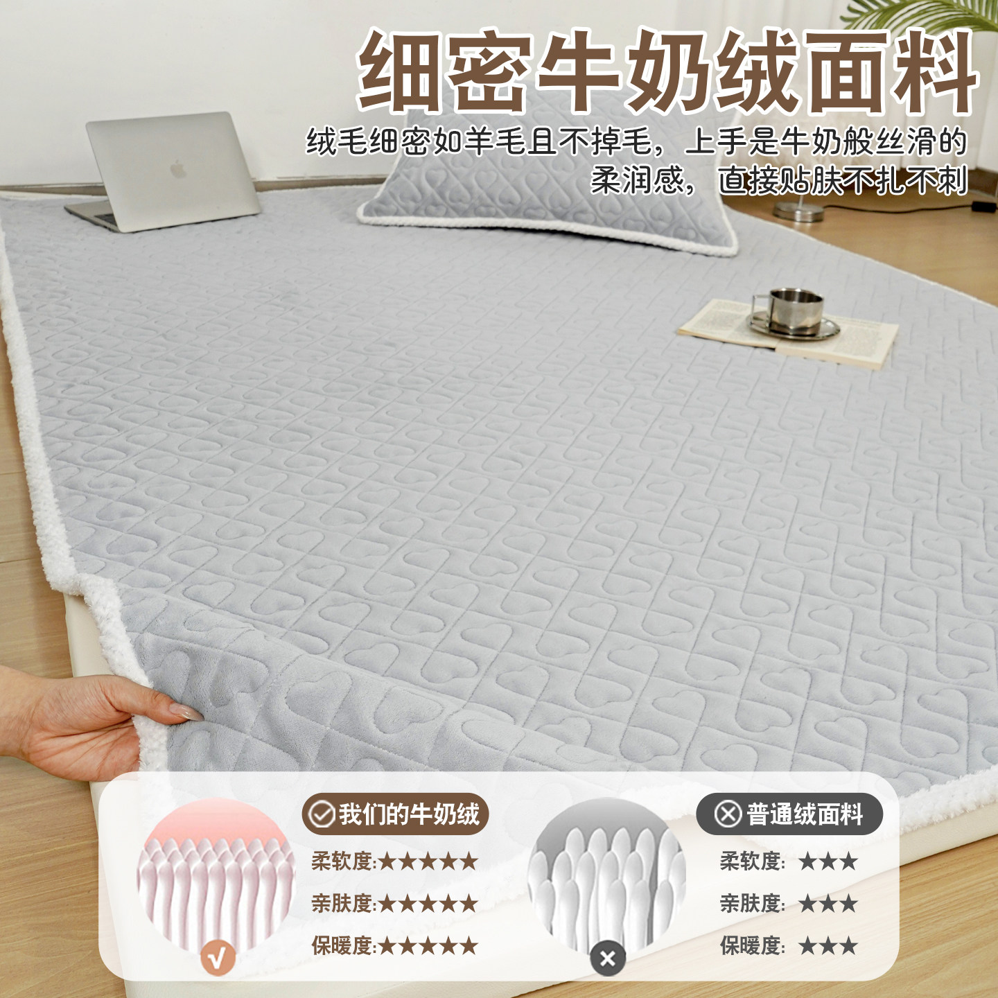 牛奶绒加厚隔脏防滑爬爬垫保护罩套冬季客厅夹棉爬行垫隔凉隔脏垫,淘宝优惠券,粉丝福利购,淘宝优惠卷