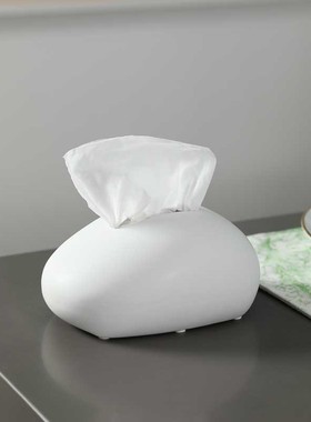 摆件奶油风客厅纸巾盒陶瓷北欧