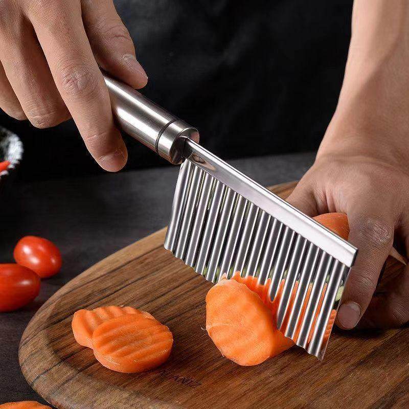 不锈钢狼牙土豆刀切土豆波浪刀厨房家用切菜神器花式切条器,淘宝优惠券,粉丝福利购,淘宝优惠卷