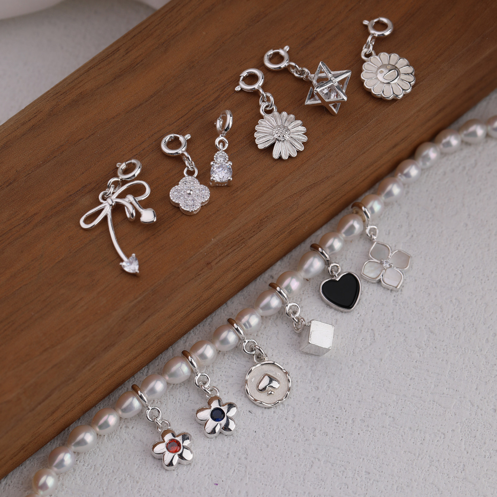 NNU小米珠baby珍珠项链吊坠可拆卸单坠精致百搭S925银饰素链配饰,淘宝优惠券,粉丝福利购,淘宝优惠卷