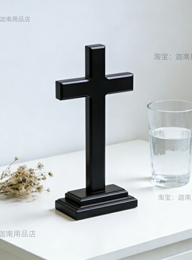 实木大号十字架摆件教堂装饰