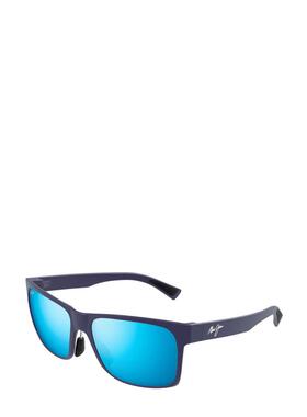 代购MauiJim男士太阳镜防紫外线偏光清晰视野抗眩光方形蓝色镜片