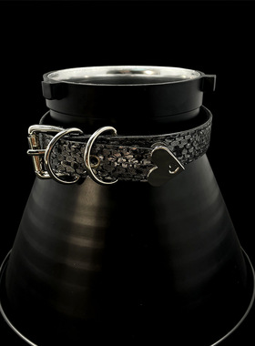 【生动的面容】欧美暗黑重工长铆钉项圈choker蛇皮哥特项链 颈链