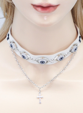 【生动的面容】小众COS项链克苏鲁系眼球恶魔之眼暗黑个性choker