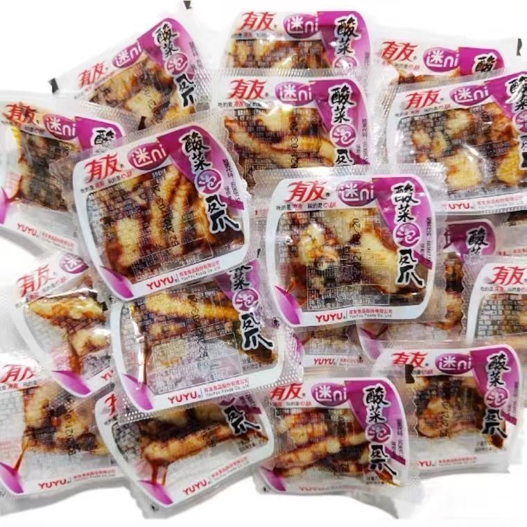 有友泡椒凤爪 网红肉食熟食鸡爪小零食即食野山椒麻辣柠檬大包装,淘宝优惠券,粉丝福利购,淘宝优惠卷