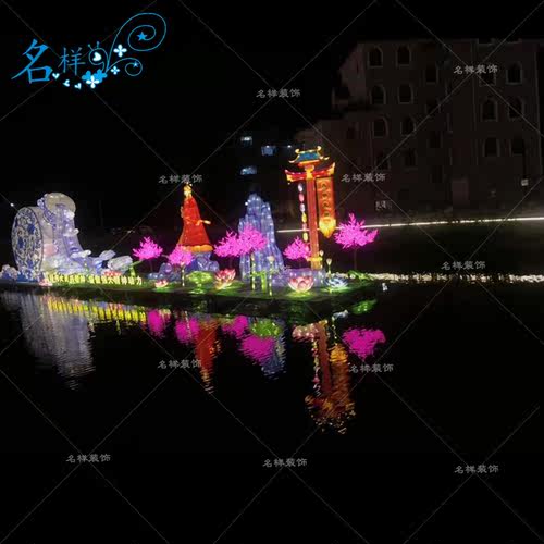 名样美陈牌坊灯笼架拱门大门春节元宵灯会花灯正月十五景区广场灯 - 图2