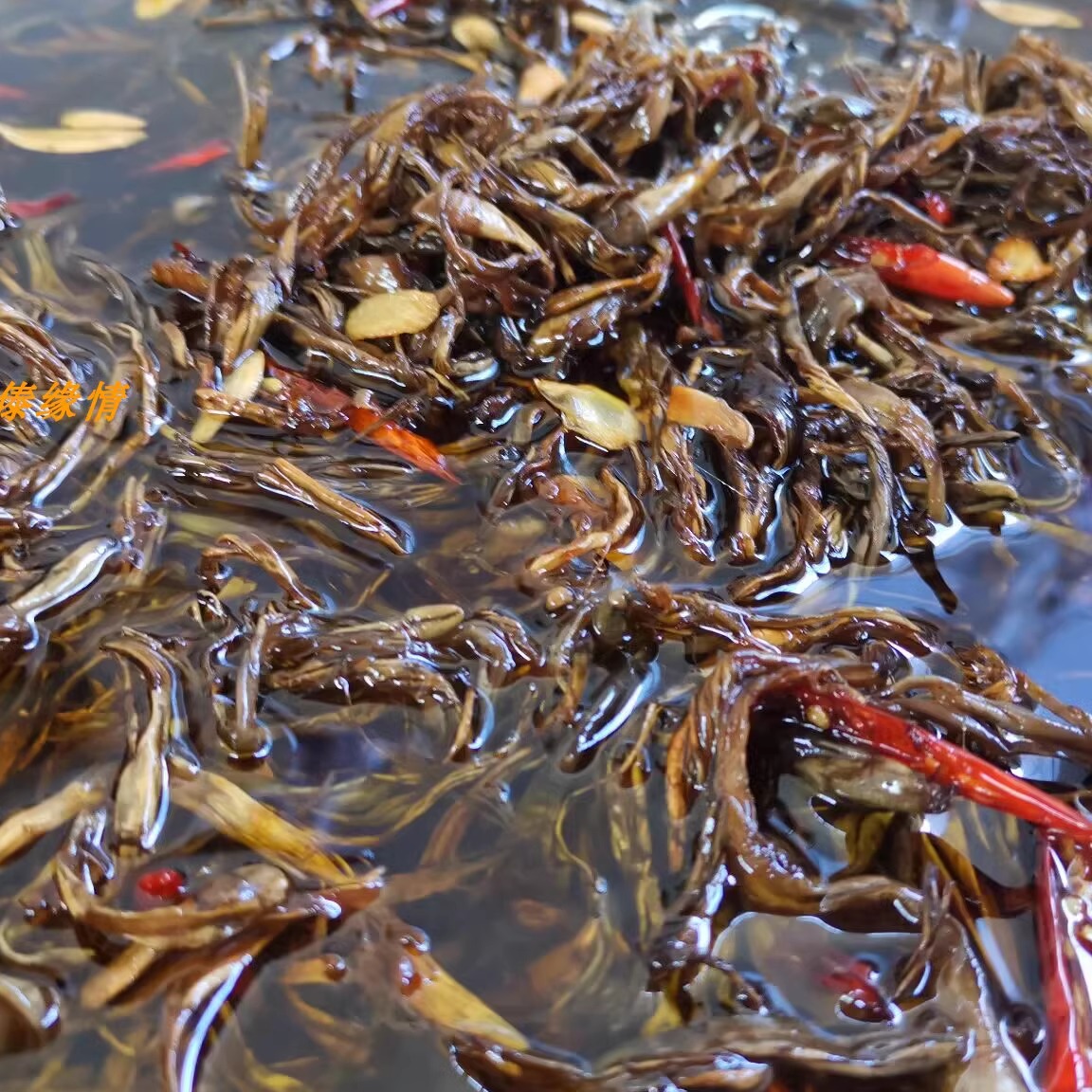 云南德宏特产野生菌油鸡枞鸡枞油菌类油炸土堆鸡枞长鸡枞拌面拌饭 - 图0