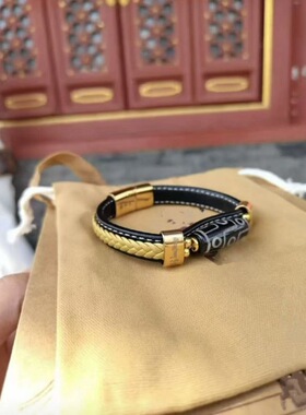 北京雍和门法物流通处九眼天珠手链男女款藏式手串转运珠饰品