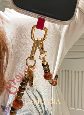 LAMUANA 天然石串珠手机链小众设计感时髦手机挂件斜挎礼物99770