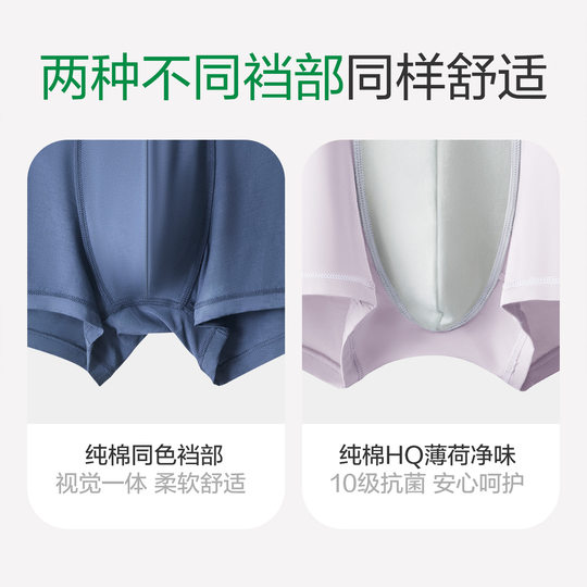 Red bean underwear for men's modal pure cotton antibacterial and breathable