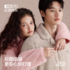 Couple bubble velvet pajamas red bean thickened winter