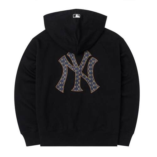 MLB外套男女24款复古老花大logo运动拉链连帽卫衣3ATRM0544/TRM05 - 图2