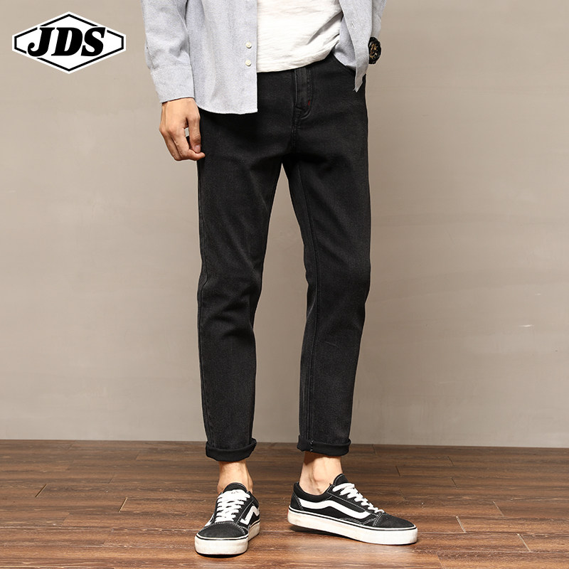 2020夏季复古男修身小脚弹力牛仔裤 角斗士服饰牛仔裤