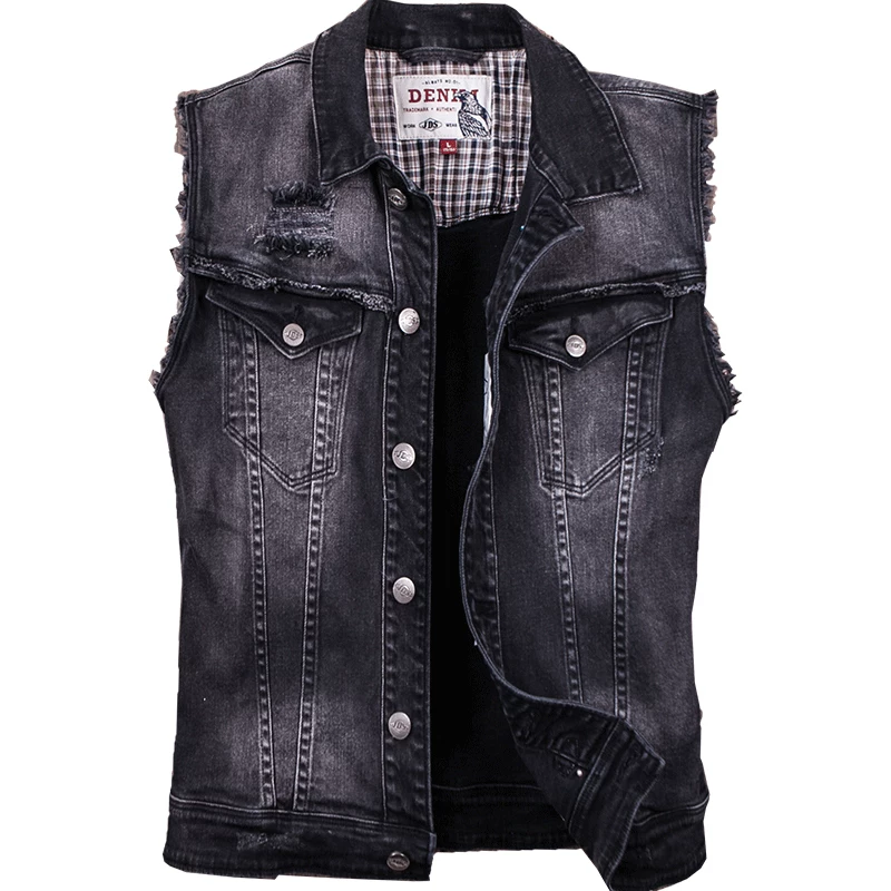 Summer denim vest sleevless, jacket, slim fit