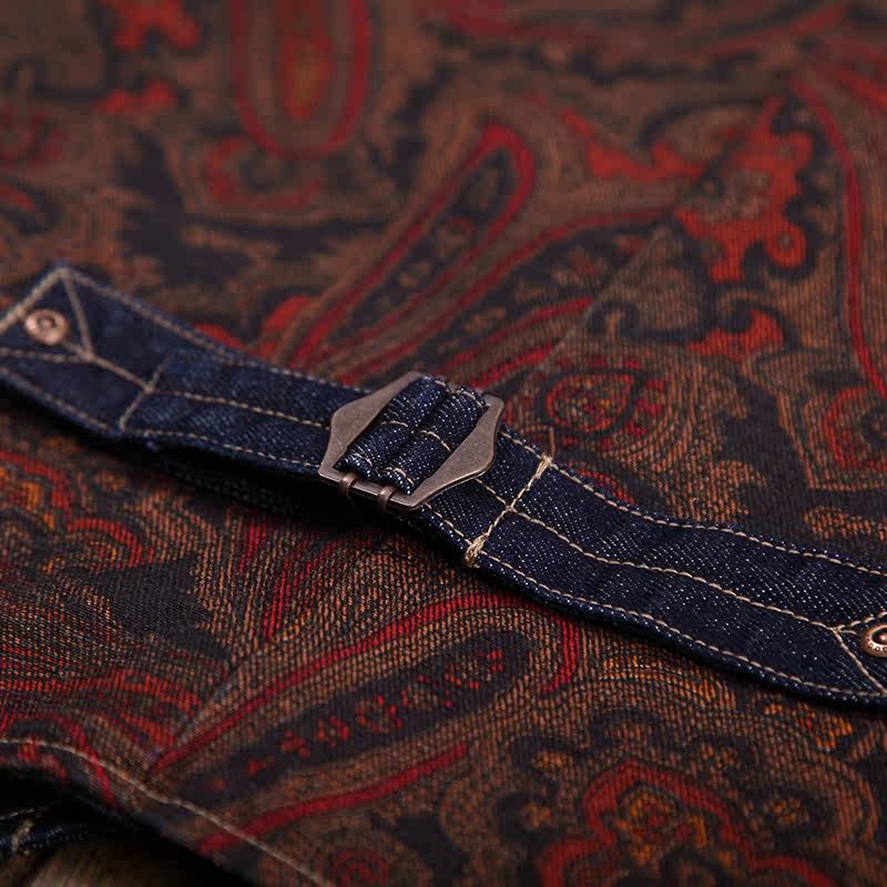 英伦风男士牛仔日系复古西装潮马甲 角斗士服饰背心/马甲