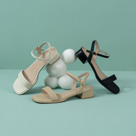 奥康女鞋 夏季新款休闲时尚女士时装凉鞋露趾气质优雅简约潮