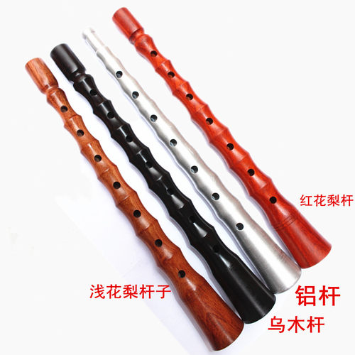 湖南贵剧唢呐 铝杆唢呐 专业乌木唢呐 送哨片调唢呐乐器全套 - 图2