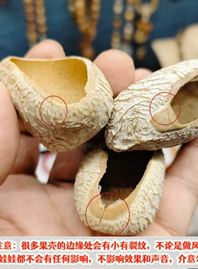 娃娃专用印尼黑果壳米白壳风铃