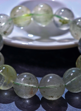 盖亚回声 天然7A莫奈幽灵手链18mm大颗粒幽灵单圈手串