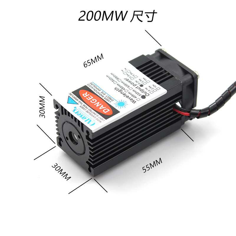 532nm 200mW大功率绿光激光模组12V TTL粗光激光器 - 图2