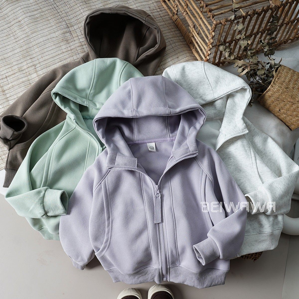 颜色都齐了~心心念的五彩童装连帽卫衣儿童纯棉上衣拉链上衣外套,淘宝优惠券,粉丝福利购,淘宝优惠卷