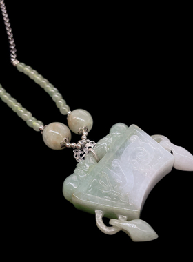 黛维娜 复古925纯银 手工diy设计款兽面灵动款项链 毛衣链