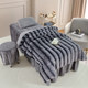 Winter Thickened Rabbit Plush Beauty Bed Cover Four-piece Set Milk Velvet Beauty Salon Massage Therapy Quilt Cover Bed Skirt Head Therapy