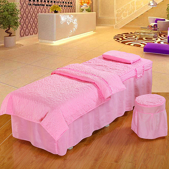 Simple Beauty Bedspread Set of Four Massage with Holes