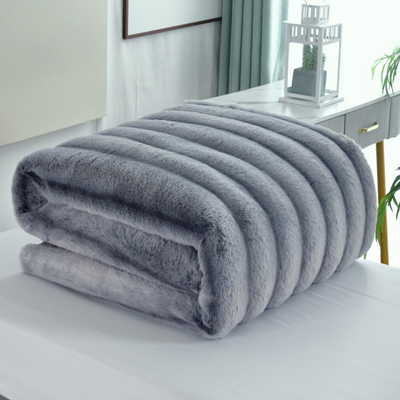 Beauty bed quilt core rabbit fur quilt cover beauty salon quilt thickened plus velvet crystal velvet pedicure winter quilt milk velvet quilt