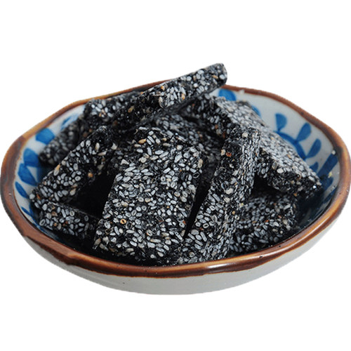 正宗纯黑芝麻片老式酥糖花生麻糖传统糕点营养零食有无糖黑芝麻饼 - 图3
