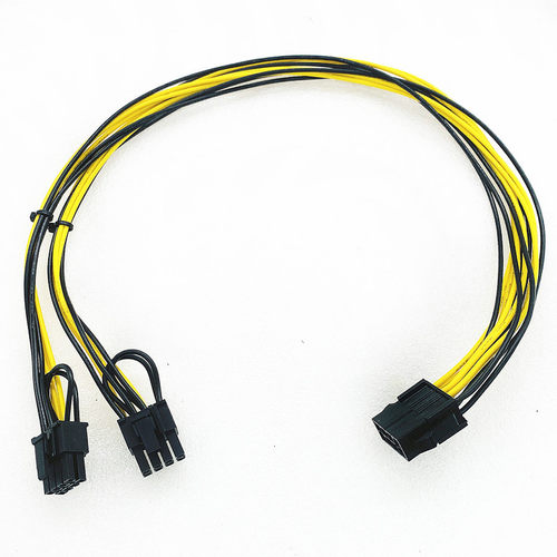 包邮纯铜显卡6转双8p 显卡8转双8pin 显卡电源线 延长转接线50CM - 图2