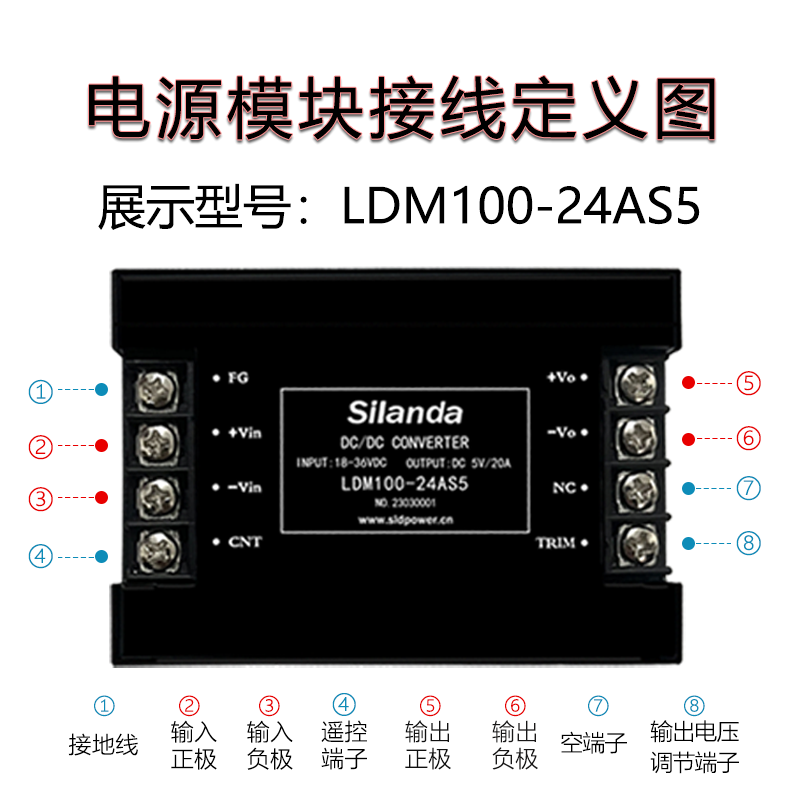 DCDC电源模块35W50W100W150W隔离12V24V48V110V转5V12V24V15V电源