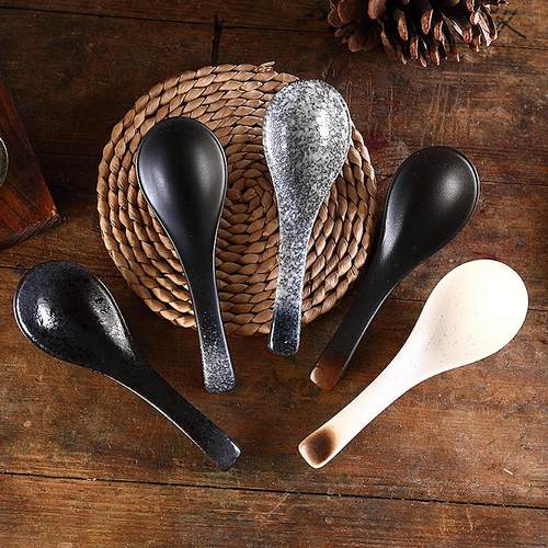 日式米饭碗水果碗碟厚实加厚5英寸陶瓷碗作料碟甜品碗调料碗 - 图2