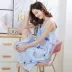 Váy ngủ nữ mùa hè cotton gợi cảm rayon kích thước lớn lỏng lẻo phần dễ thương váy mùa hè đồ ngủ - Đêm đầm