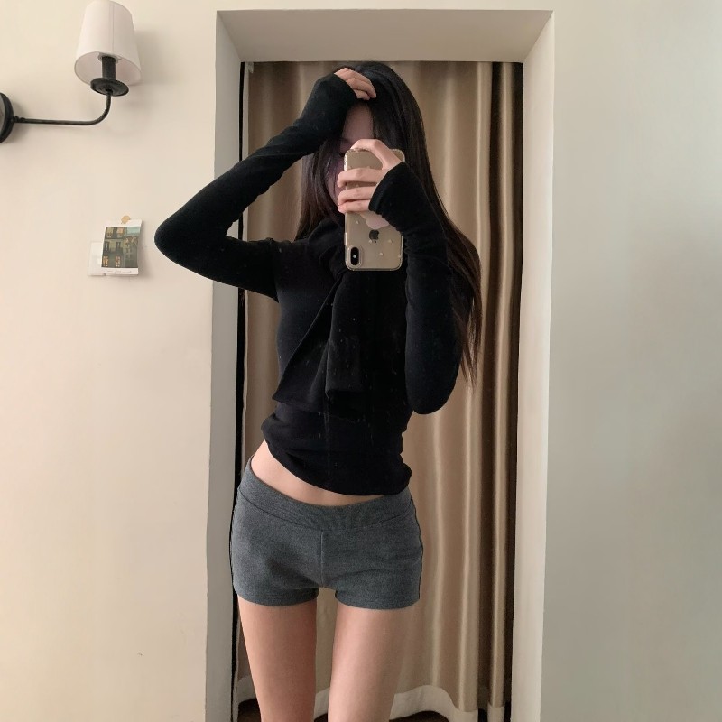 辣妹风显腿长针织短裤女春秋冬新款设计感显瘦包臀外穿热裤休闲裤,淘宝优惠券,粉丝福利购,淘宝优惠卷