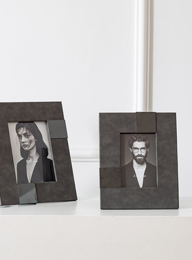 PU皮现代简约卧室、书房相框