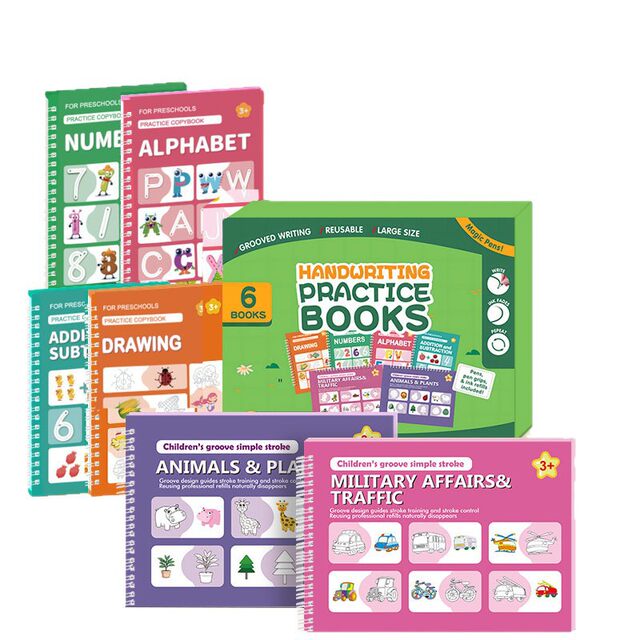 Foreign trade English version children's groove drawing book copybook