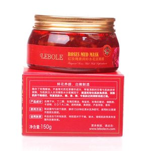 Lebole/莱珀丽红玫瑰香润补水花泥面膜150ml