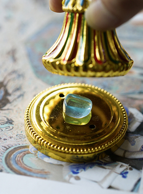 珍悦琉璃宝莲莲花烛台酥油灯