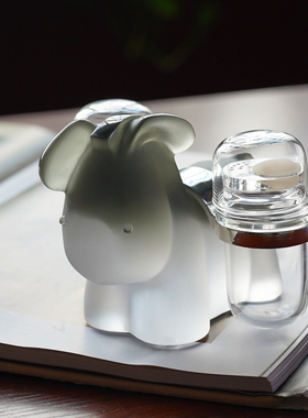 珍悦琉璃趴耳驴牙签盒果盘纸巾盒