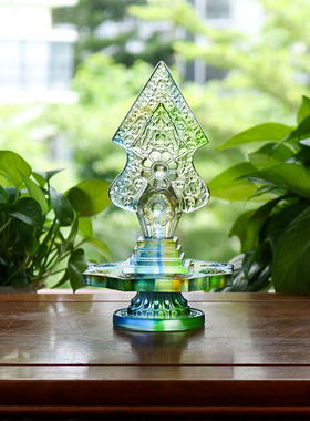 禅悦古法琉璃供奉中式客厅摆件