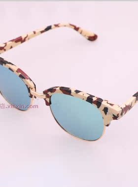 圆脸明星款韩国复古大框个性墨镜