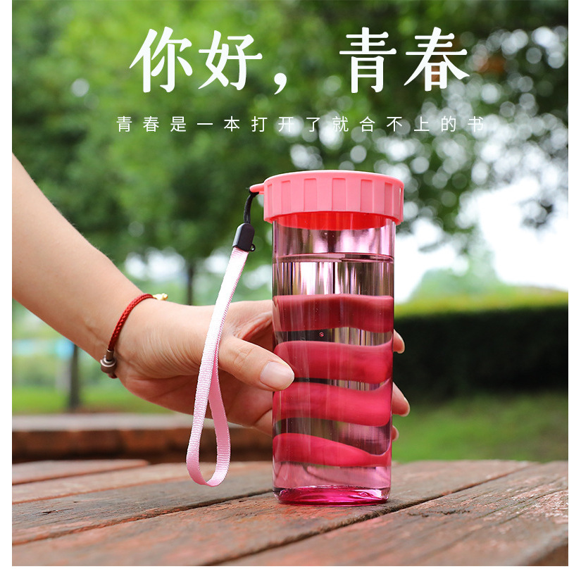 塑料杯便携防漏创意潮流运动随手杯简约男女学生小清新水杯子_良品家居网店_收纳整理-第2张图片-提都小院